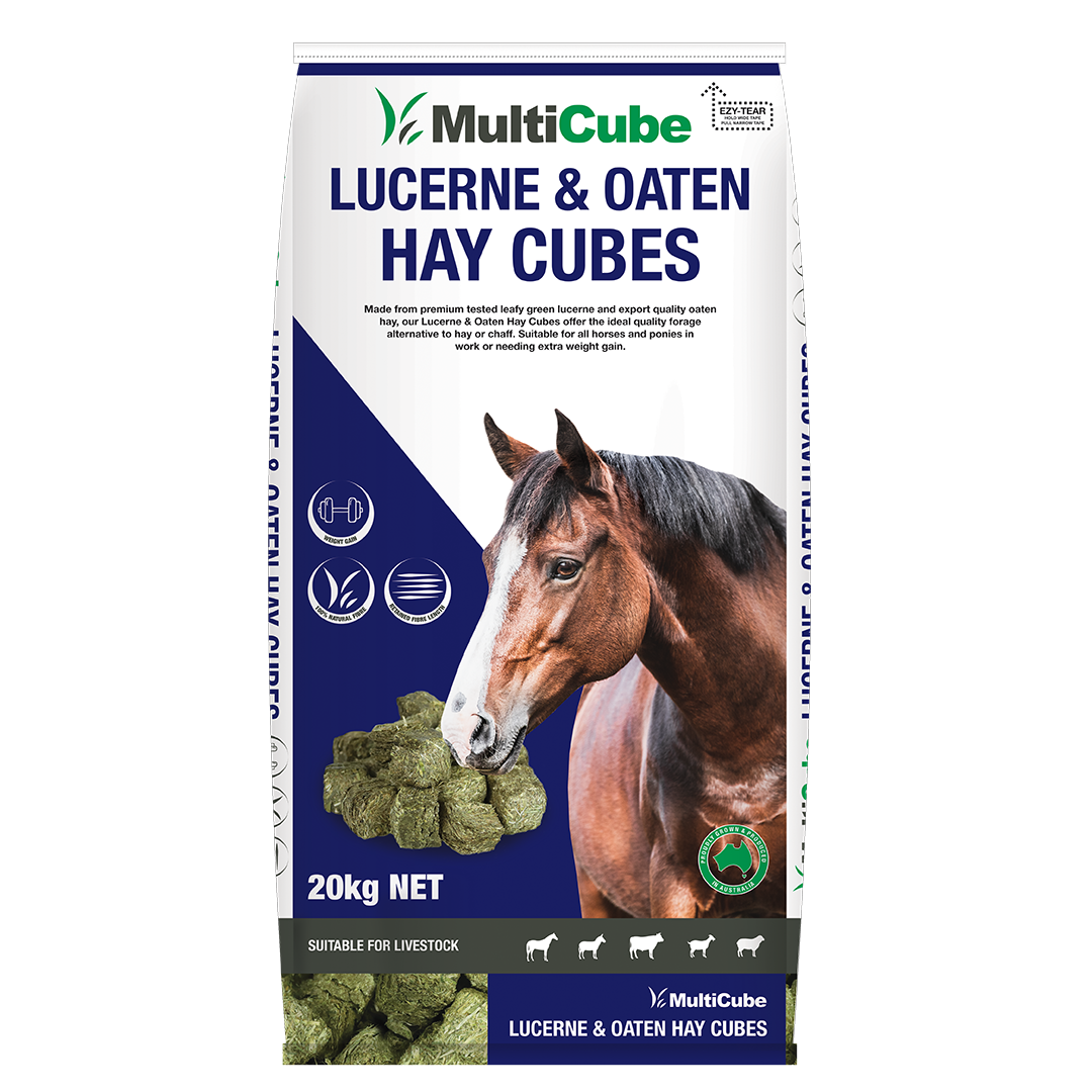 Multi Cube Mix Oaten Hay & Lucerne Blue