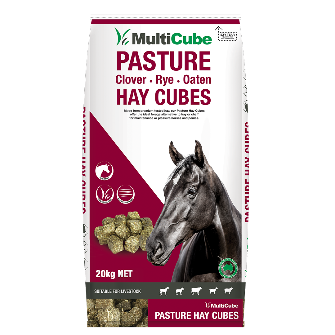 Multi Cube Mix Oaten Hay Rye & Clover Red