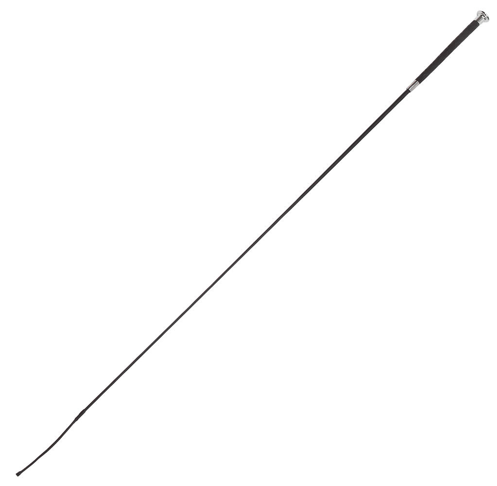 Dressage Whip Embossed Detail Black 110cm