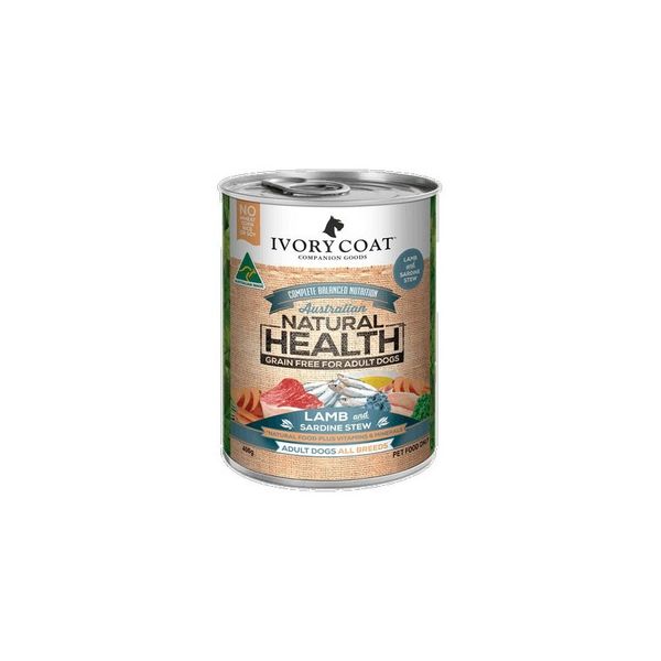 IVORY COAT ADULT Lamb &amp; Sardine Stew 400gm x Single Can