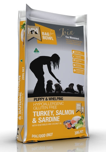 MFM Puppy Turkey And Salmon W/sardine 20kg - Orange