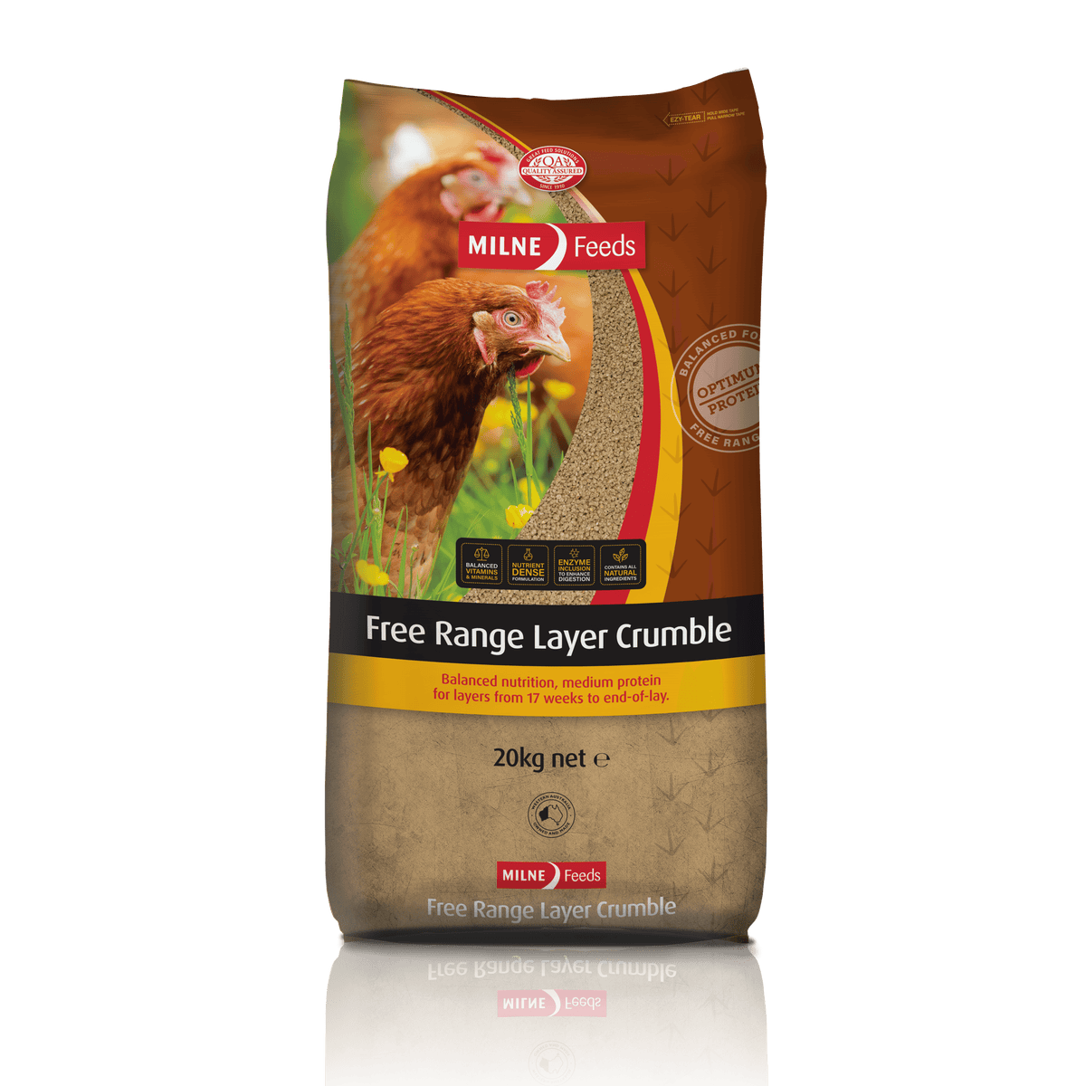 Free Range Layer Crumbles Milnes 20kg