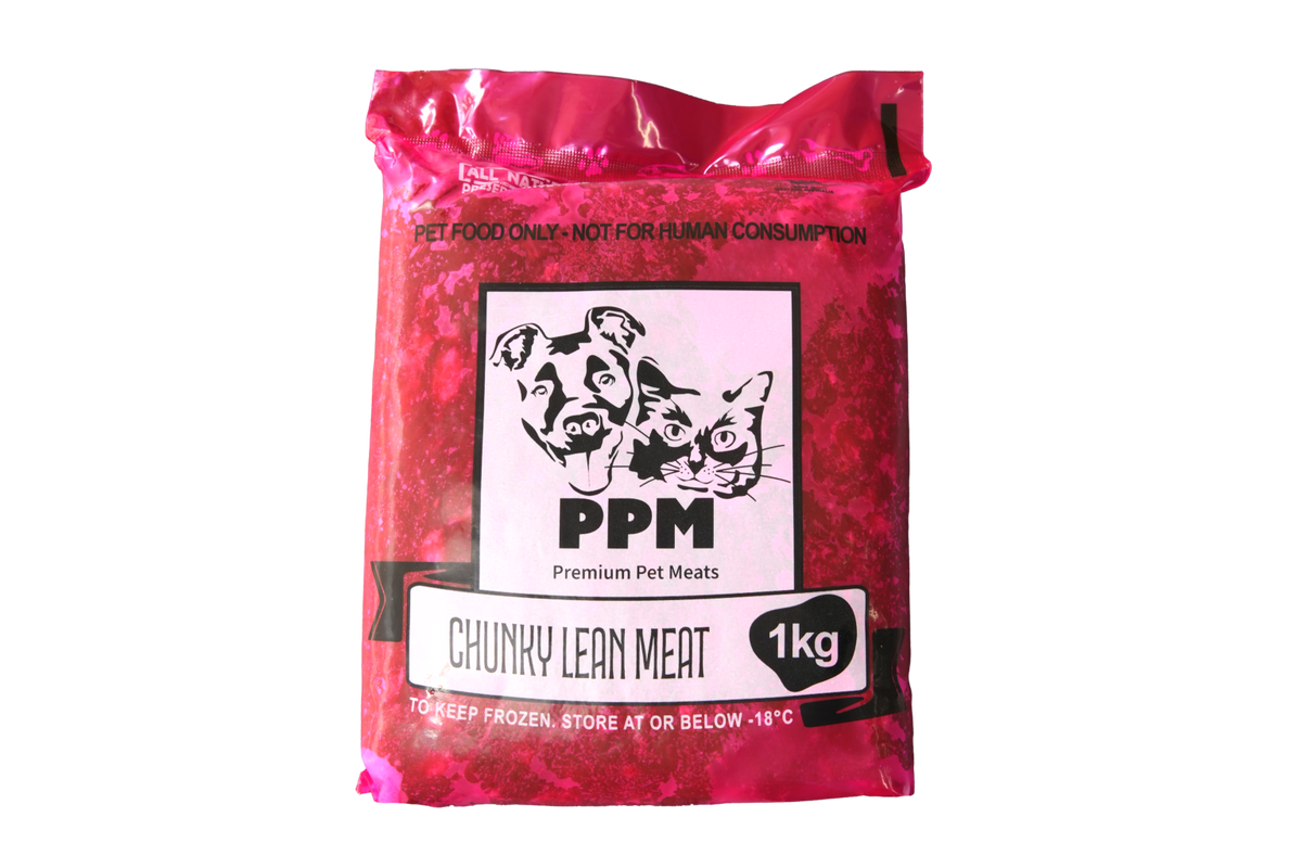 Frozen Chunky Lean Mince 1kg Blend Beef Fatandheart Roohorse/donkey