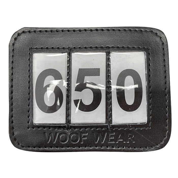 Woof Wear Bridle Number Holder Set - 3 Numbers