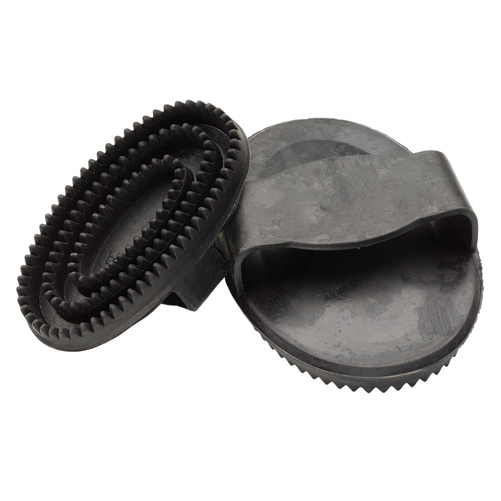 Curry Combs Rubber Black Large