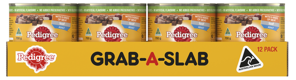 Pal Pedigree Grab a Slab 700g X 12