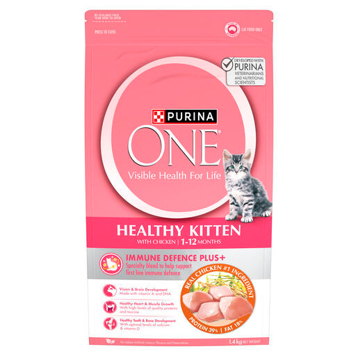 Purina One Kitten Dry Active Chicken 1.4kg