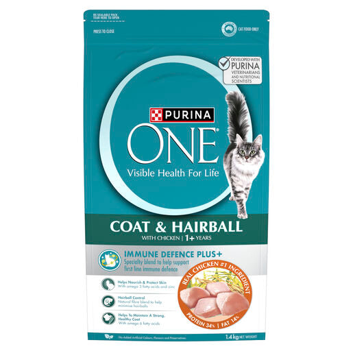 Purina One Cat Adult Dry Hairball Chicken 1.4kg