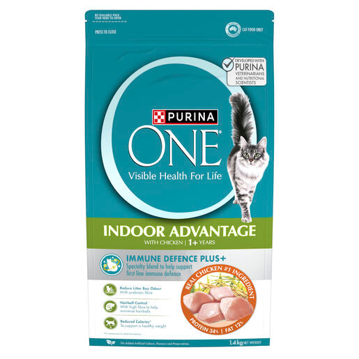 Purina One Cat Adult Dry Indoor Chicken 1.4kg