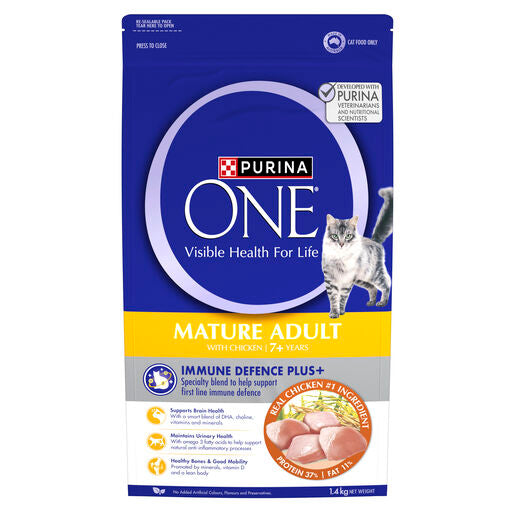 Purina One Cat Dry Senior 7+ Chicken 1.4kg