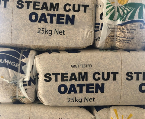 Western Hay Chaff Compressed Plastic Cube Oaten