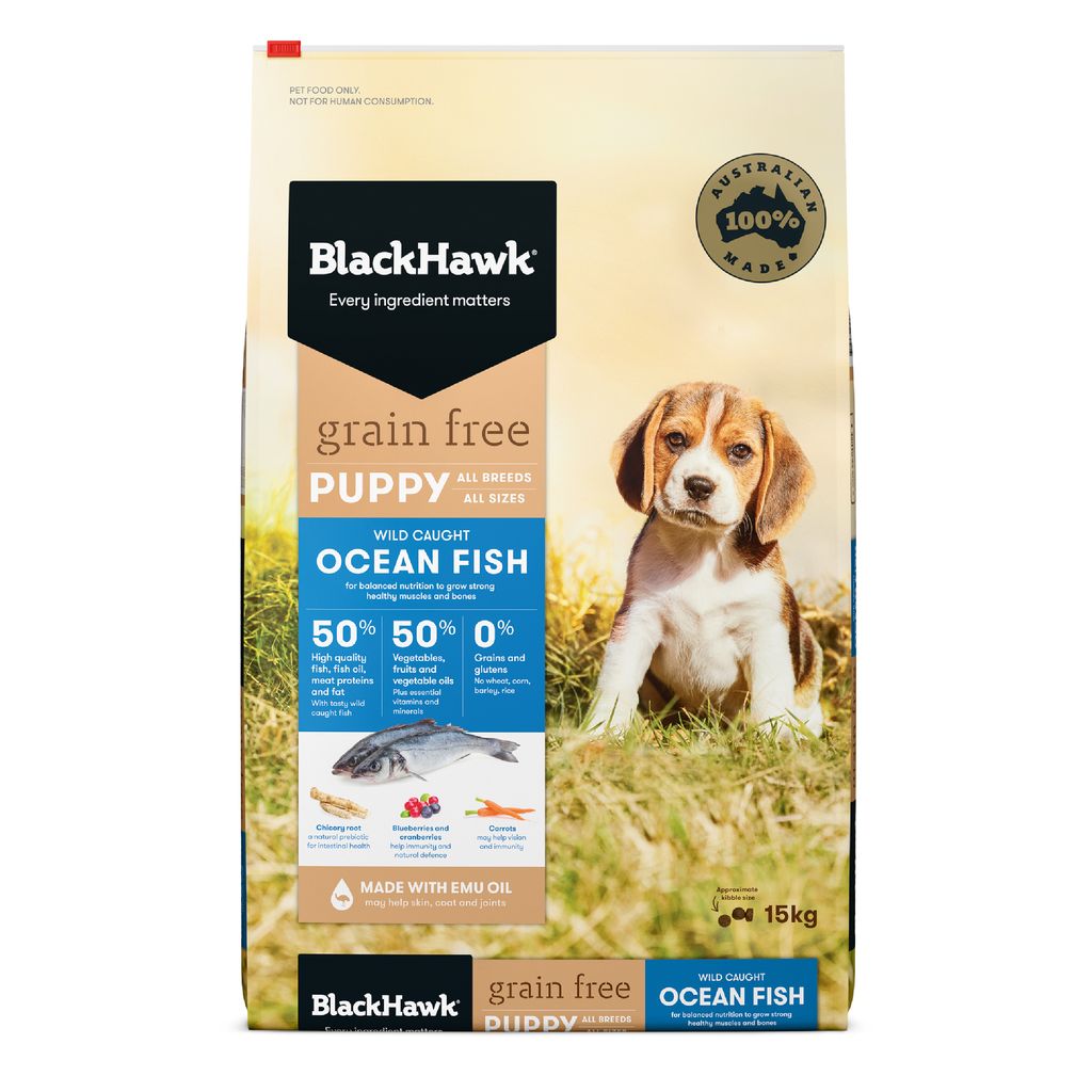 Black Hawk Grain Free Puppy Ocean Fish 15kg