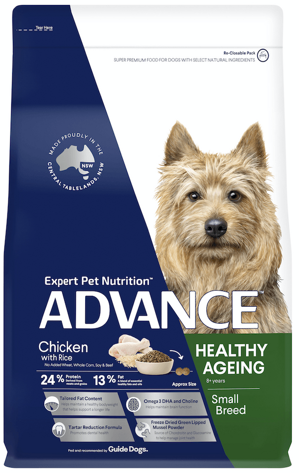 Advance Dog Healthy Ageing Sml Breed Chicken &amp; Rice 3kg