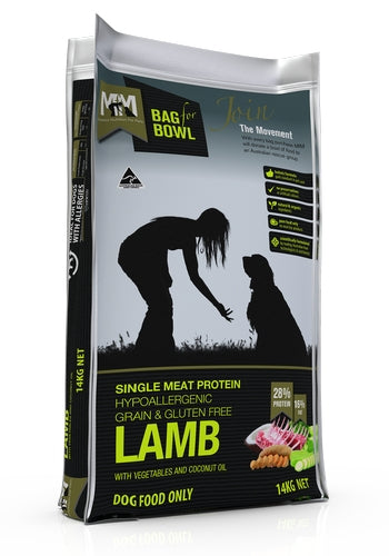MFM Dog Single Protein Lamb 14kg - Brown