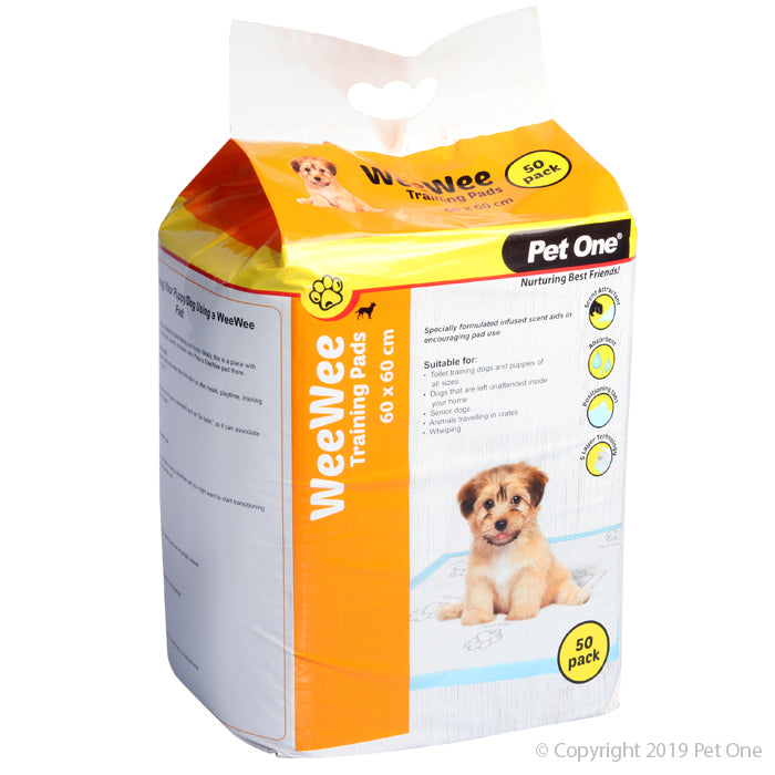 Pet One WeeWee Training Pad 60x60cm 50 pack