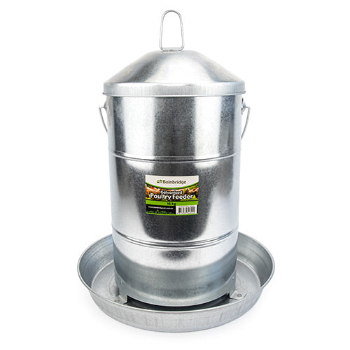 Poultry Feeder Galv - 15kg