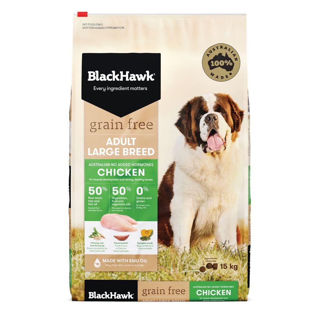 Black Hawk Grain Free Dog Large Breed Chicken 15kg