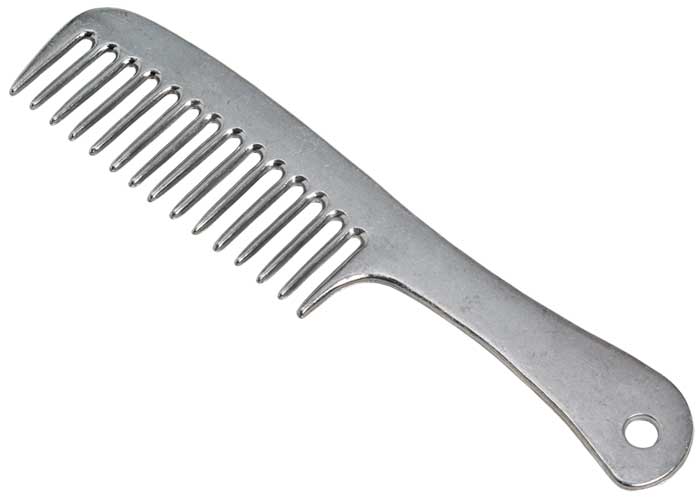Mane Comb Aluminium With Handle