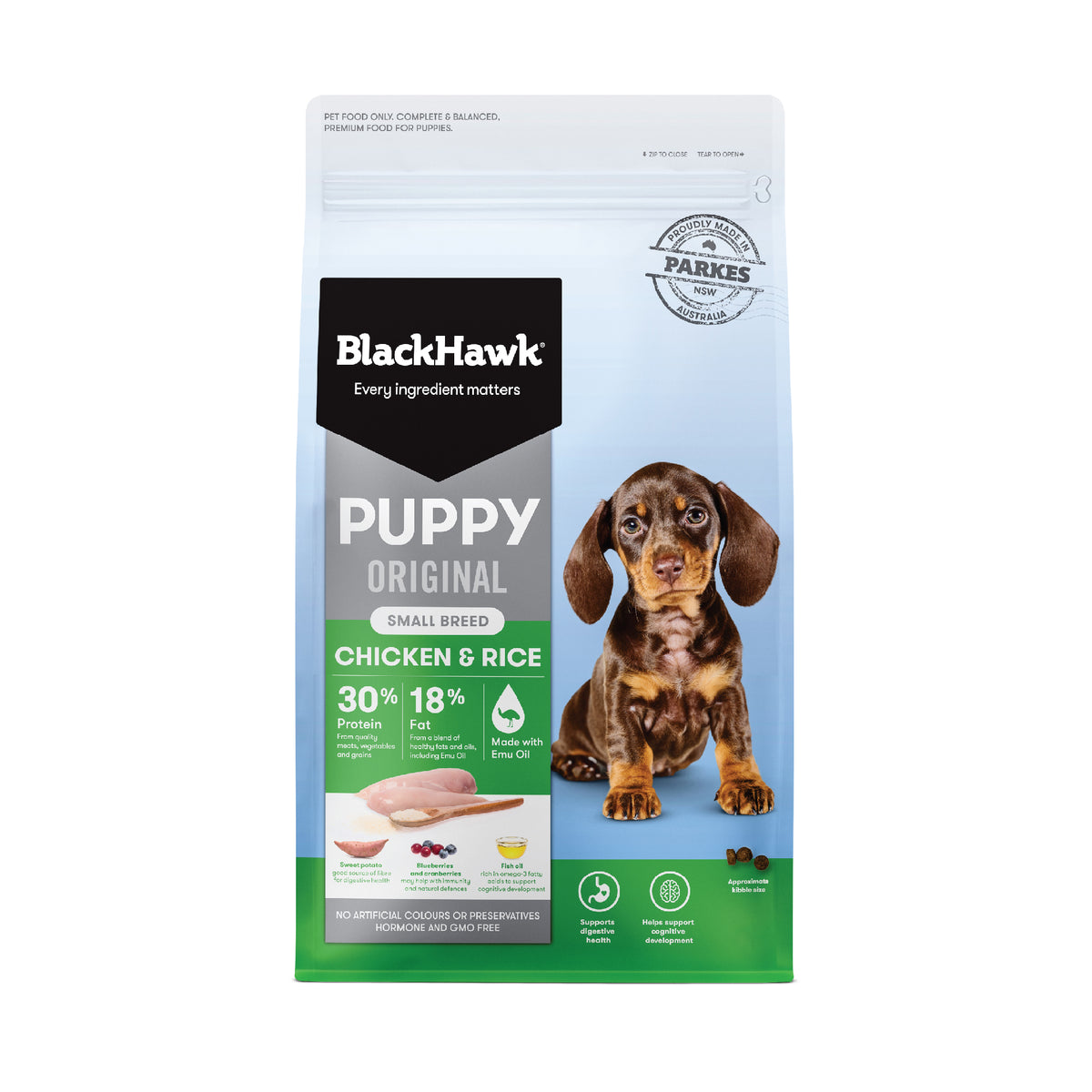 Black Hawk Puppy Small Breed Chicken Rice 10kg