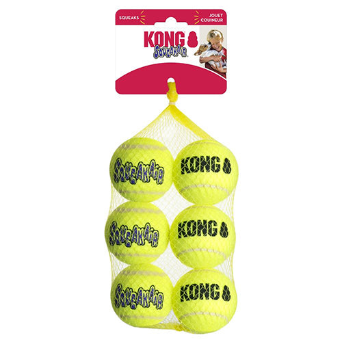 Kong Airdog Squeaker Balls Medium 6 Pack