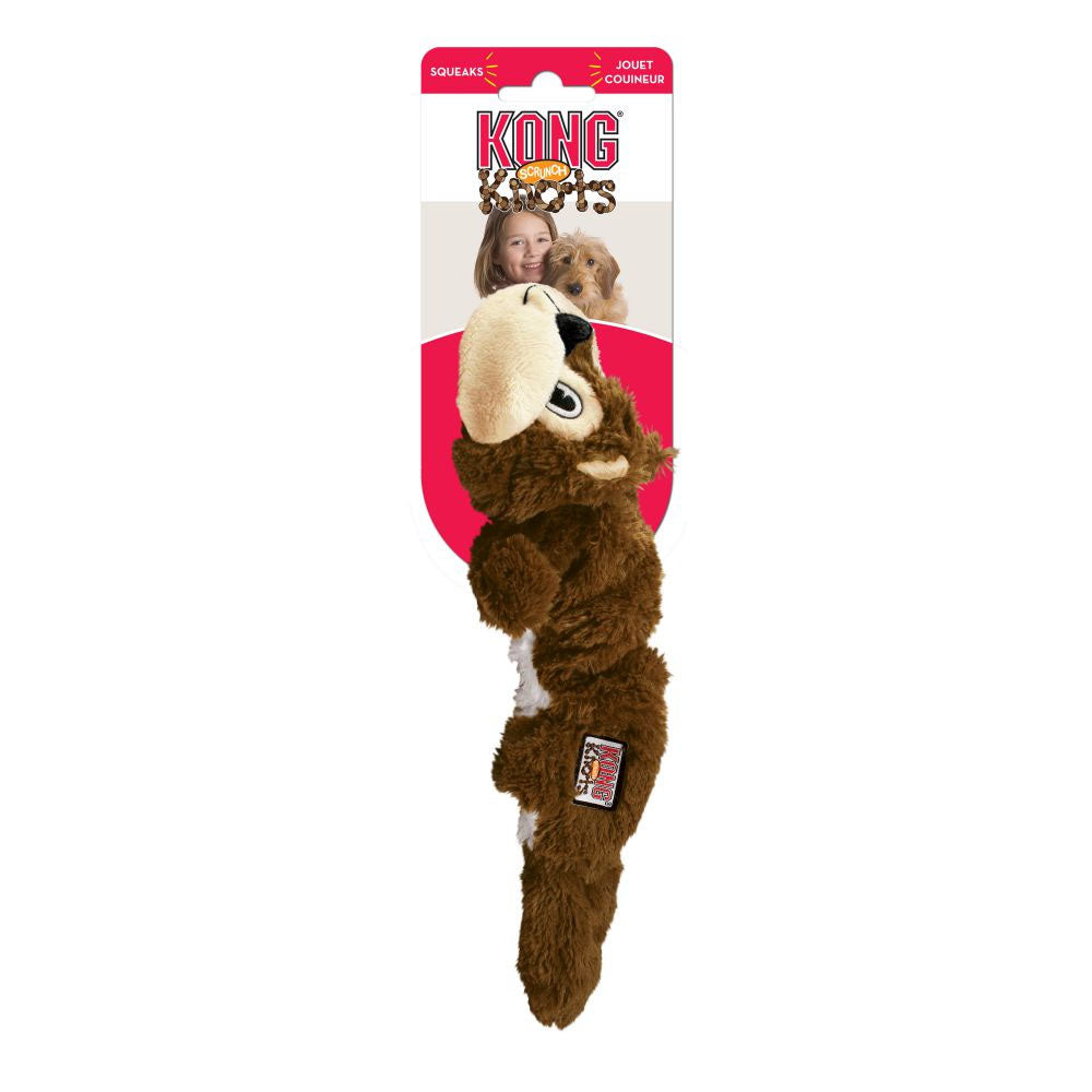 Kong Scrunch Knots Squirrel Medium Large