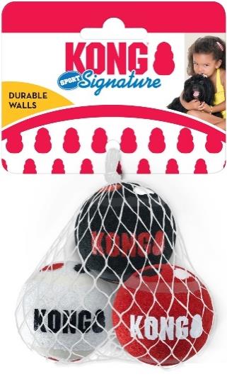 Kong Signature Sports Balls 3pk Small