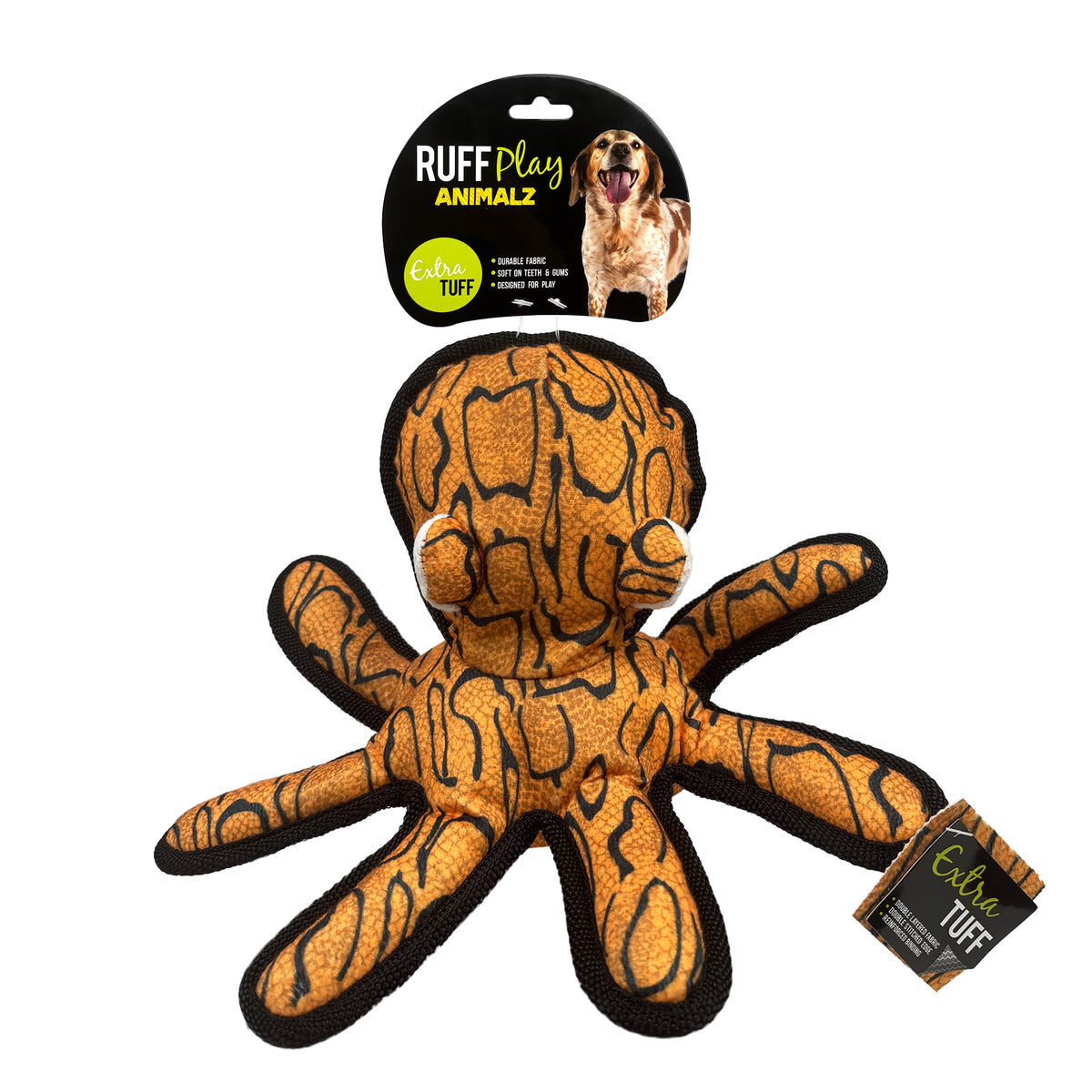 Ruff Play Dog Toy Plush Tuff Octopus