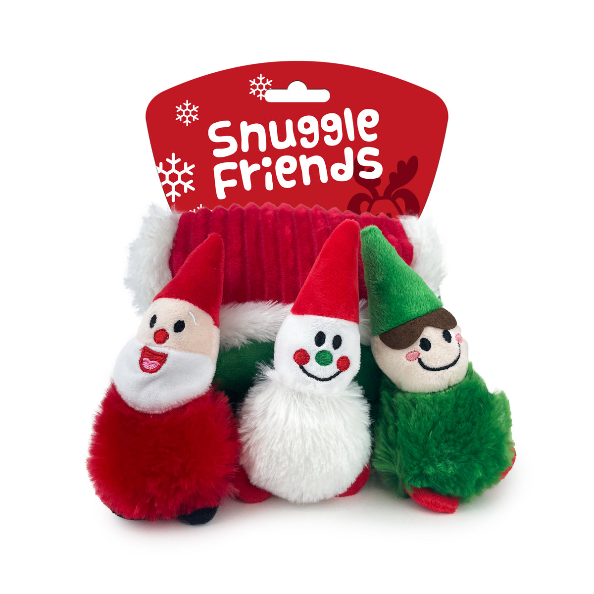 Snuggle Friends Dog Toy Christmas Burrow Santa's Workshop
