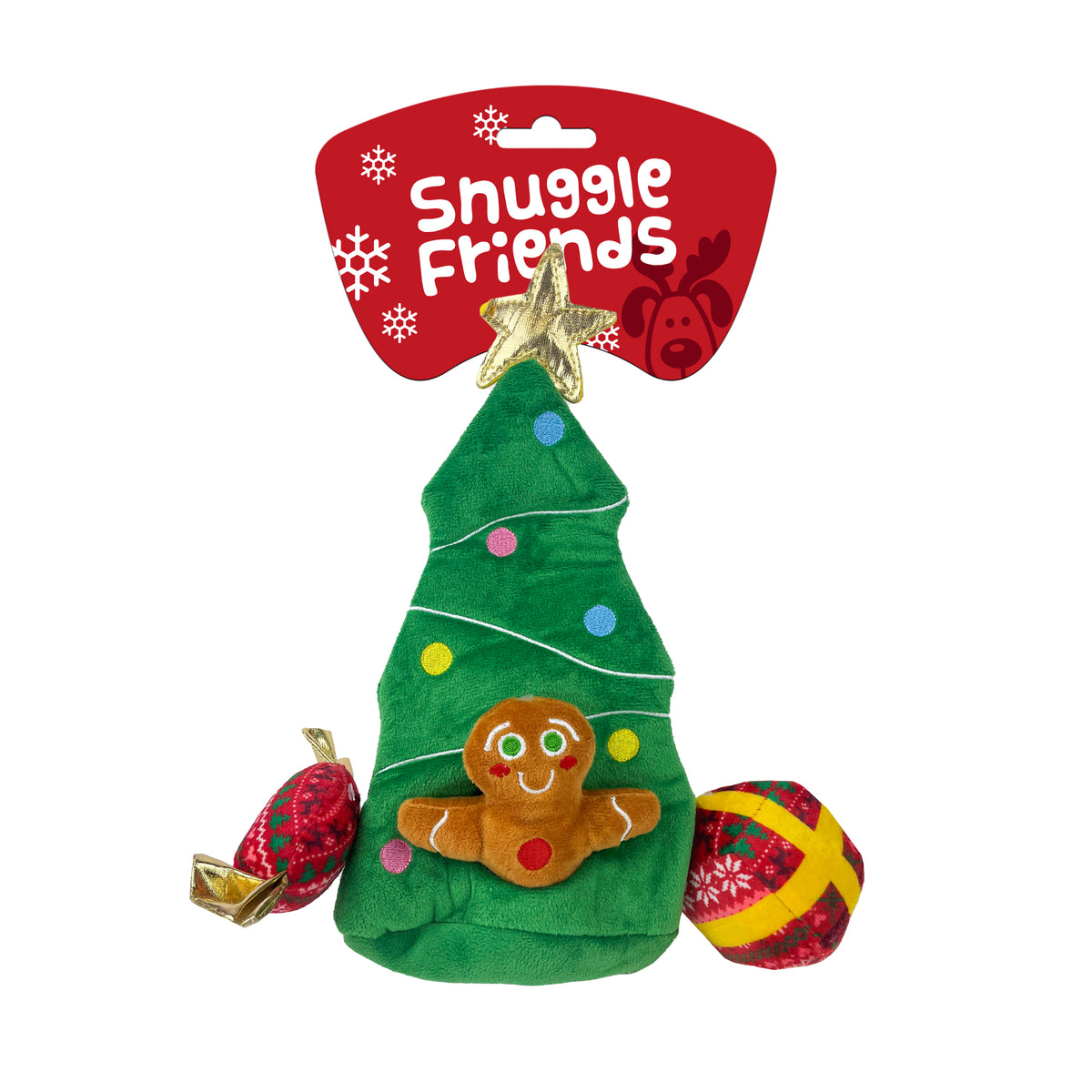 Snuggle Friends Dog Toy Christmas Burrow TREE