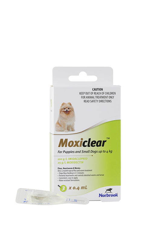 Moxiclear Xsmall Dog Upto 4kg Lime 3 Pack