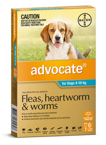 Advocate Dog Medium Aqua 4-10kg 6 Pack