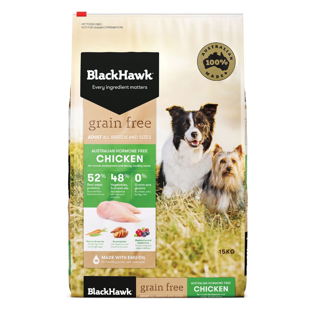 Black Hawk Grain Free Dog Chicken 15kg