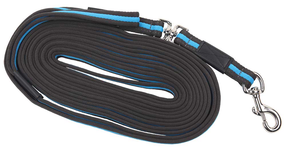 Lunge Rein Deluxe Grey/royal