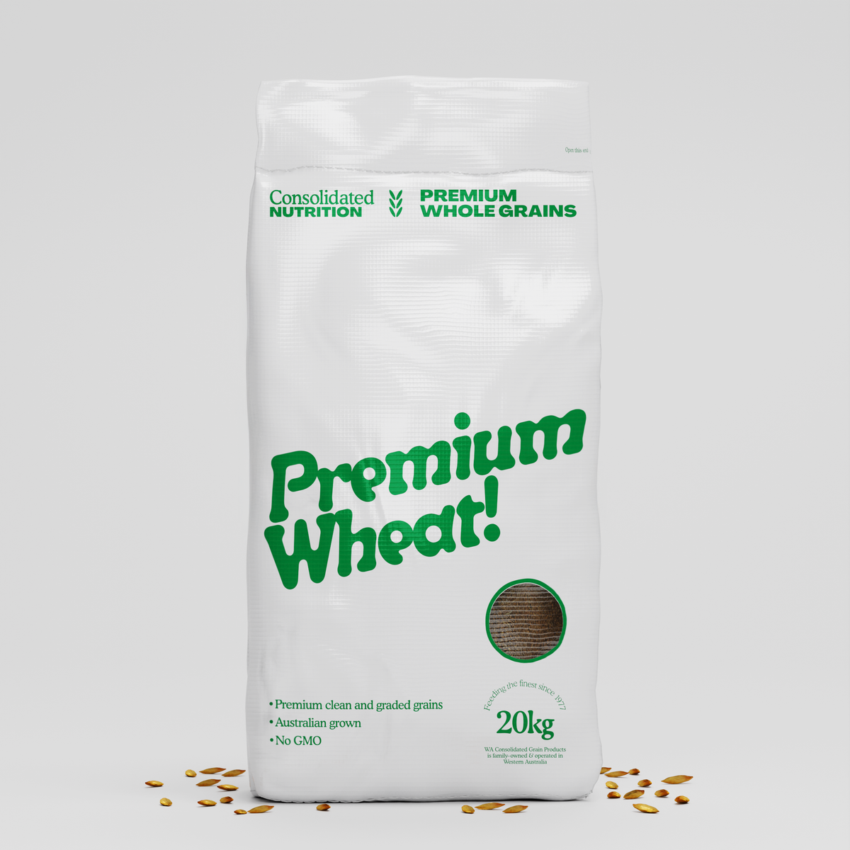 Premium Whole Wheat 20kg Consolidated Nutrition