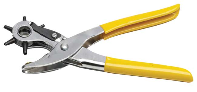 Leather Punch Revolving - Yellow Handle