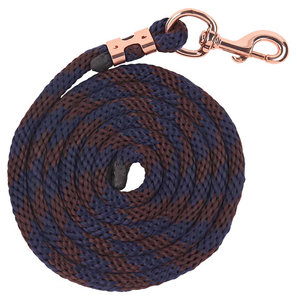 Lead Rope Bracelet Braided Navy/brown