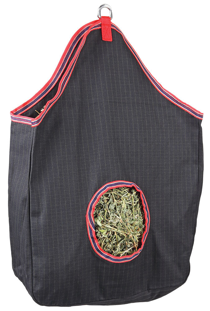Canvas Hay Tote Bag Black/red