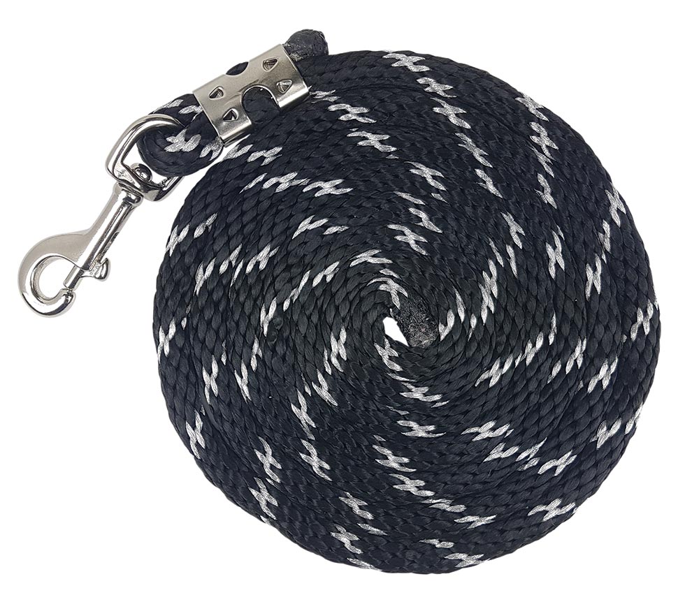 Lead Rope Sparkle 2.5m 1np Snap Black/silver
