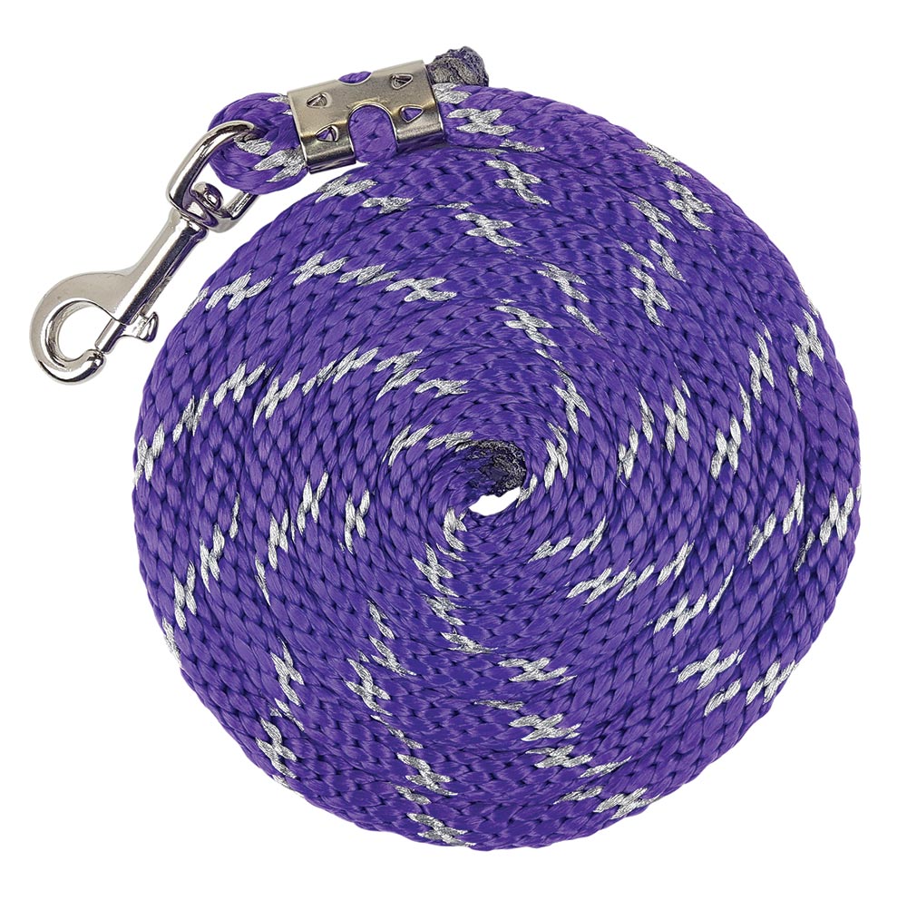 Lead Rope Sparkle 2.5m 1np Snap Purple/silver