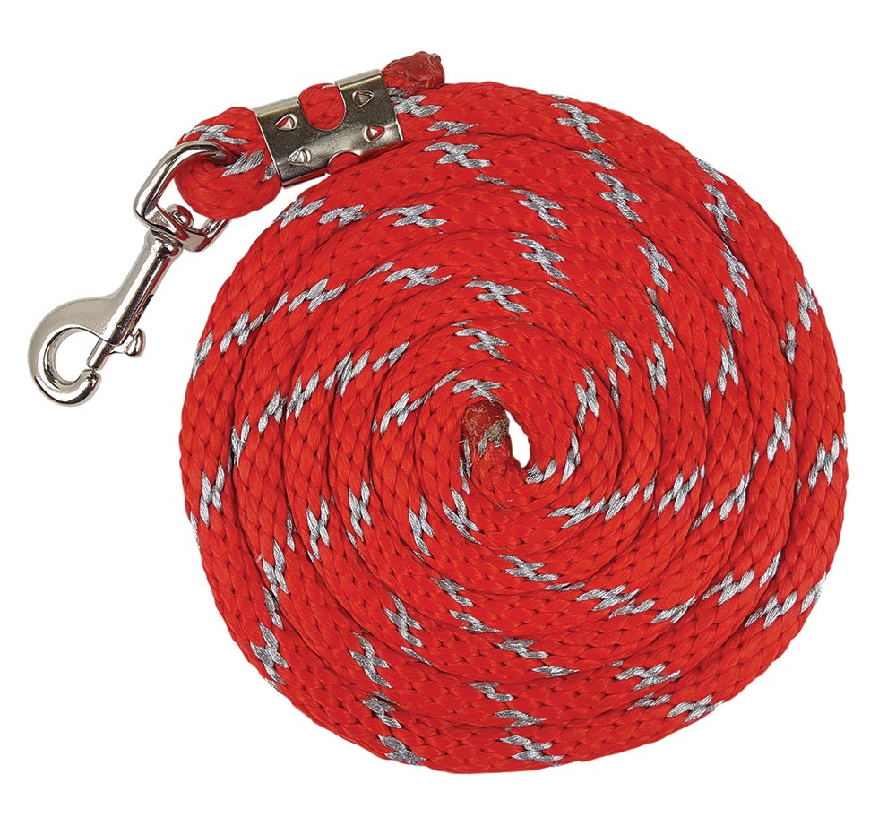 Lead Rope Sparkle 2.5m 1np Snap Red/silver