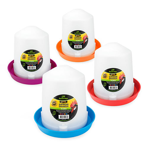 Poultry Siphon Drinker Straight - 3lt