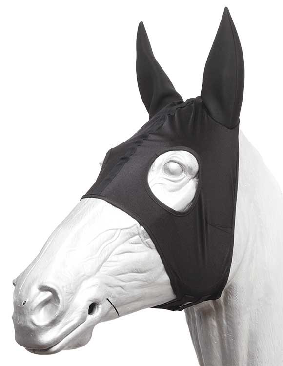 Race Hood With Neoprene Ears - Black