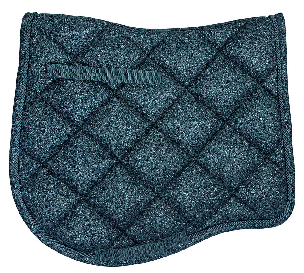 Saddlecloth Elegant Full - Dark Green Glitter
