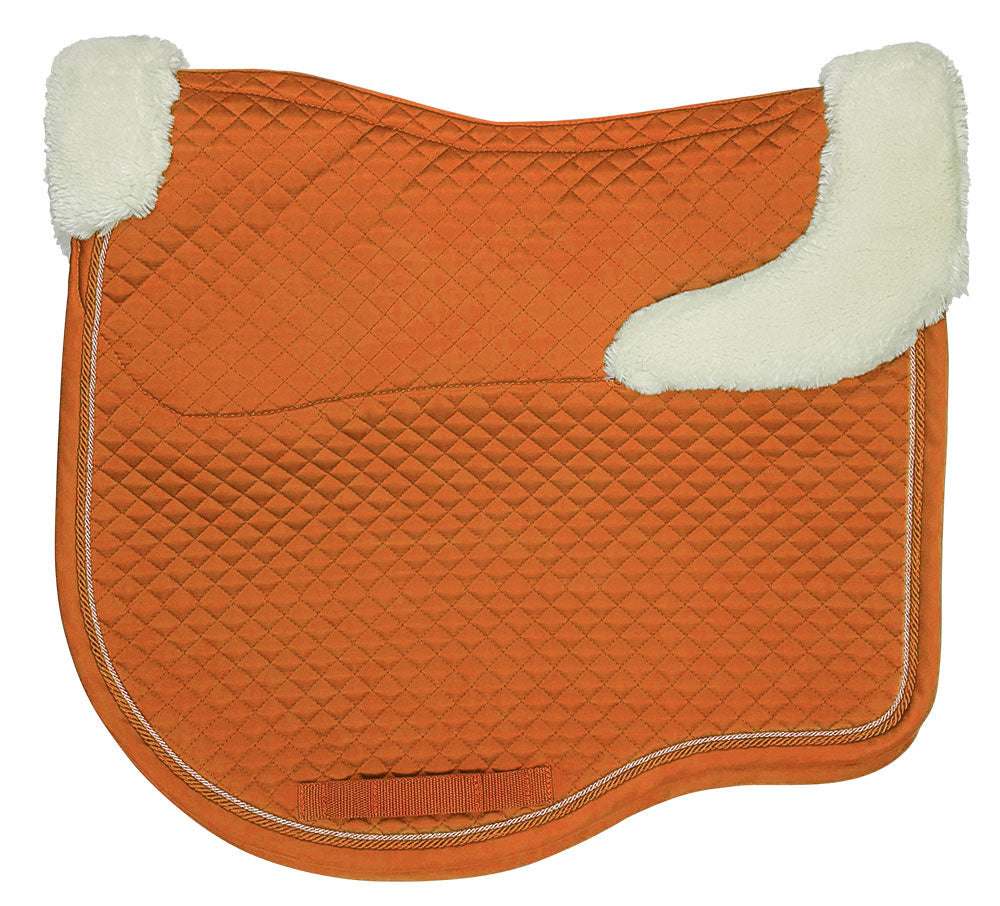 Saddle Cloth Estate Fleece Dressage - Papaya
