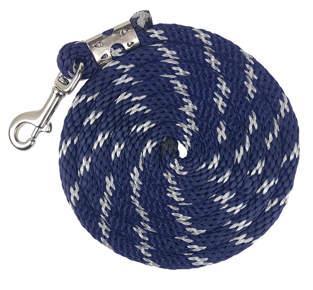 Lead Rope Sparkle 2.5m 1np Snap Navy/silver