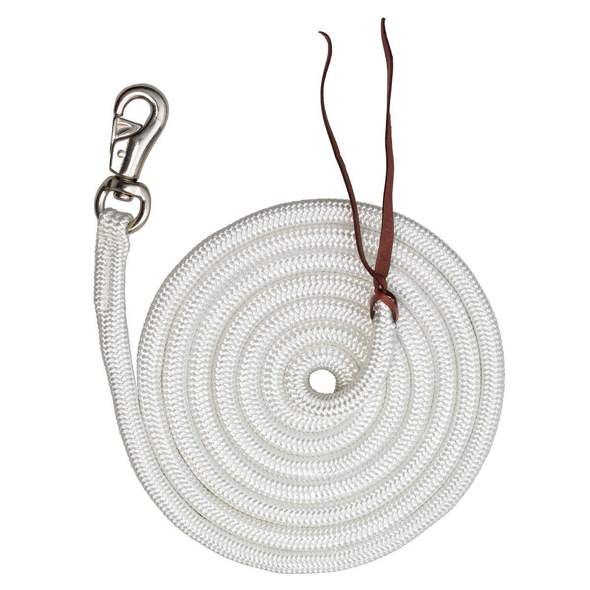 Lead Rope Training White 12ft - Bullsnap