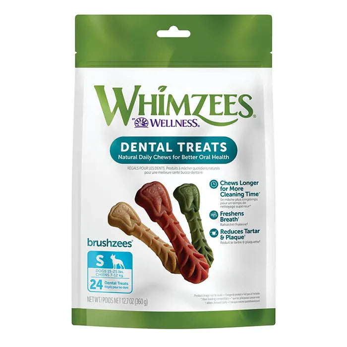 Whimzees Toothbrush Small - Value Bag 24pk
