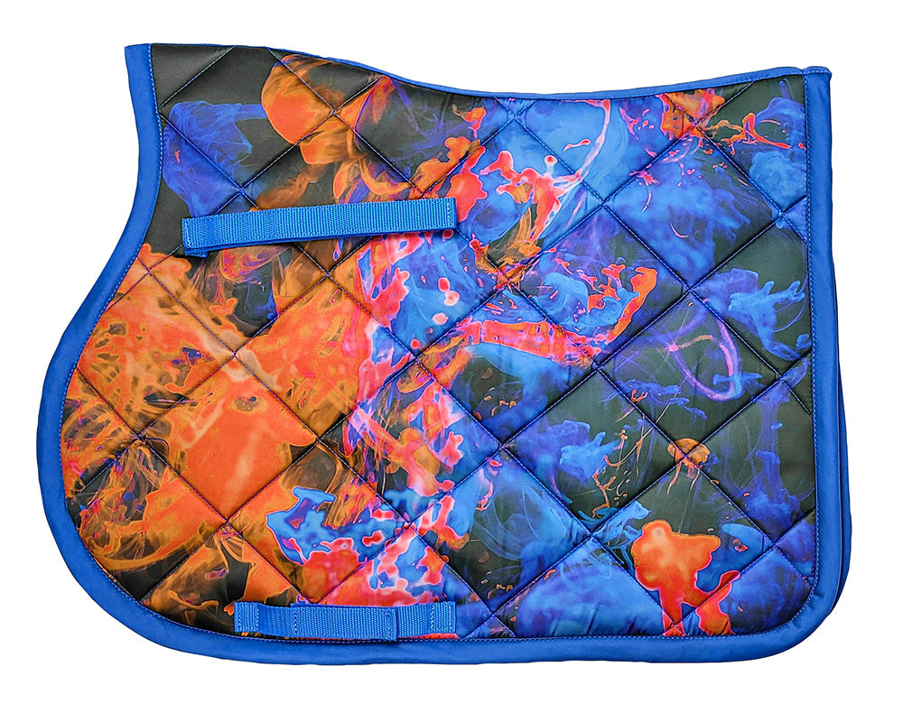 Saddle Cloth Abstract Royal/orange Full