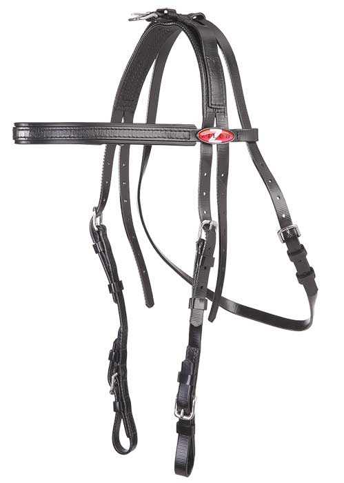 Bridle Extended Throat Black