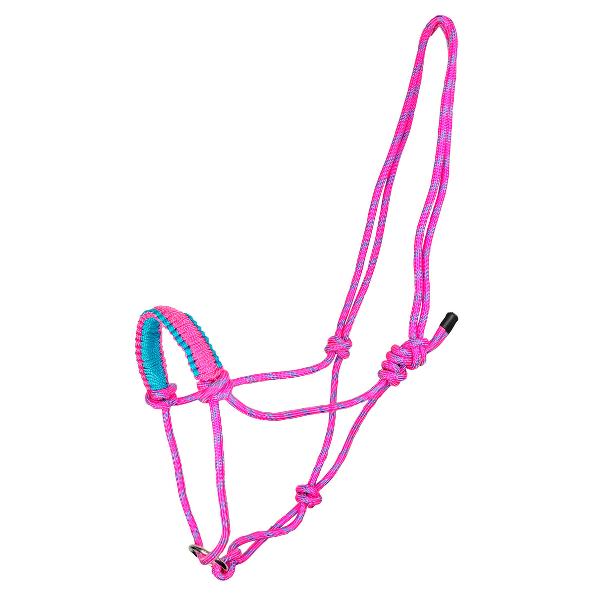 Rope Halter with Ring - Pink Cob
